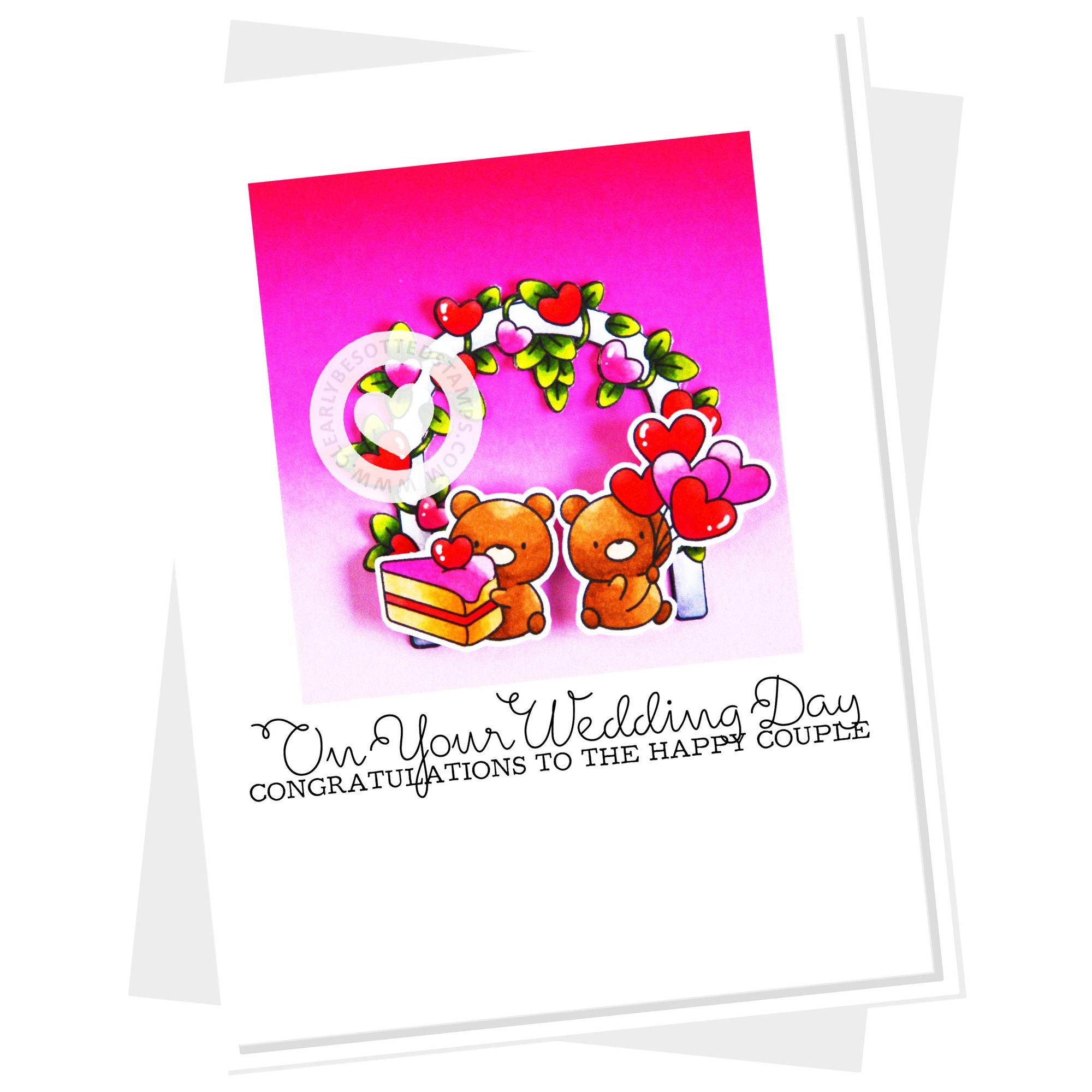 Clearly Besotted Sentimental Type II Clear Stamps heart arbor