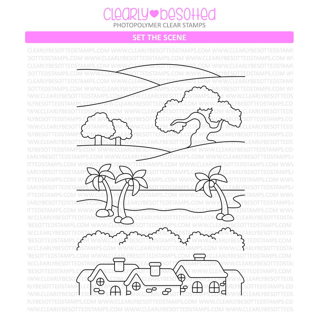 Clearly Besotted Set The Scene Clear Stamps