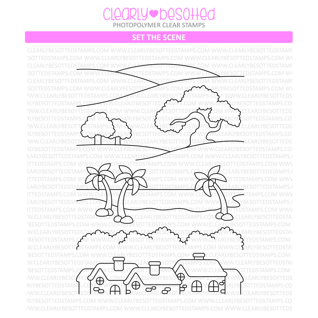 Clearly Besotted Set The Scene Clear Stamps
