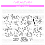 Clearly Besotted Shake It Off Sundae Clear Stamps