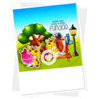 Clearly Besotted Shake It Off Sundae Clear Stamps giraffes in the park