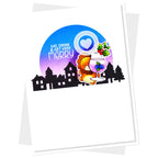 Clearly Besotted Sip The Season Clear Stamps merry