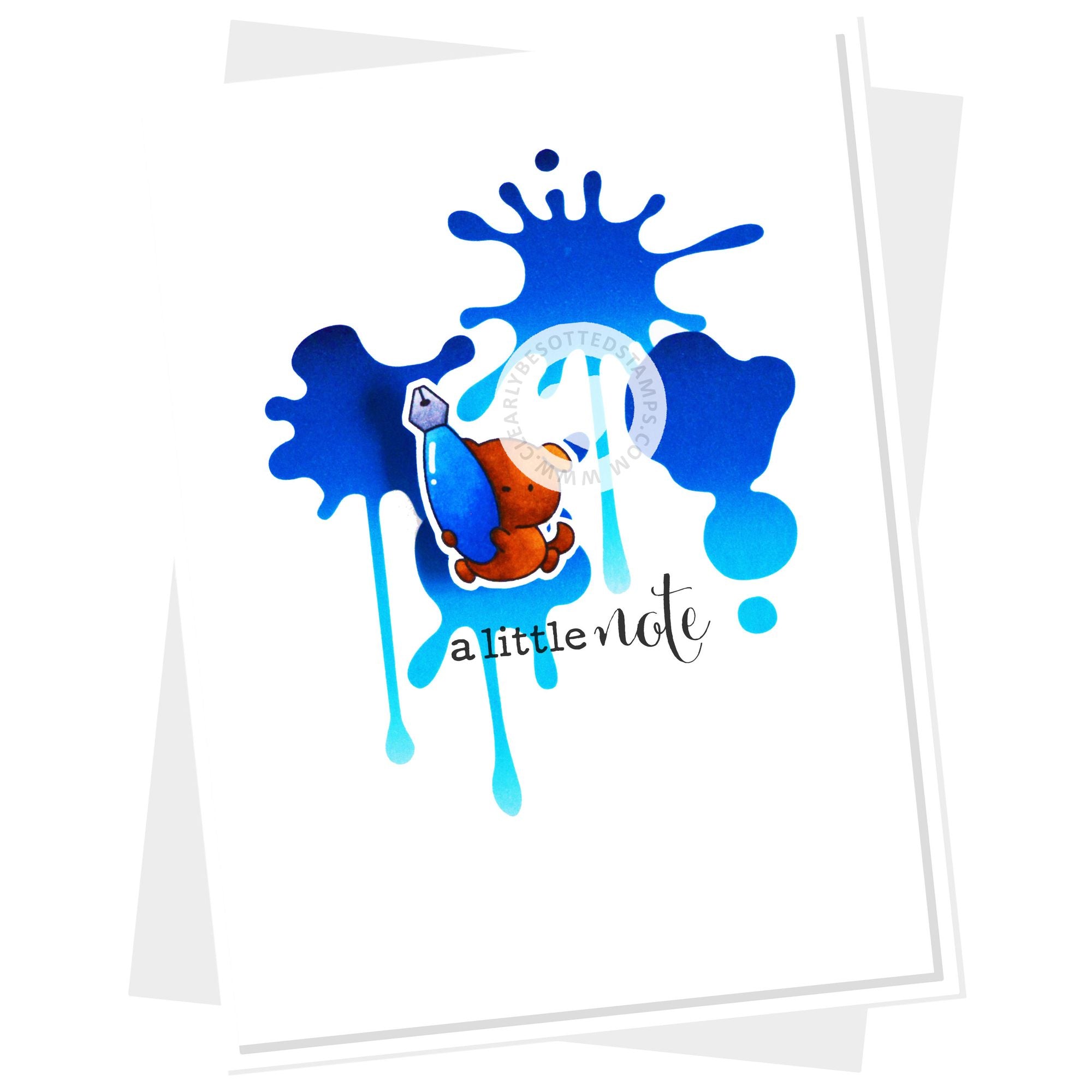 Clearly Besotted Small Scribbles Clear Stamps splat