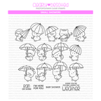 Clearly Besotted Small Showers Clear Stamps 1