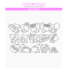 Clearly Besotted Small Snacks Clear Stamps