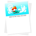 Clearly Besotted Small Splashes Stencil paper boat