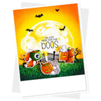 Clearly Besotted Small Spooky Sips Clear Stamps full moon