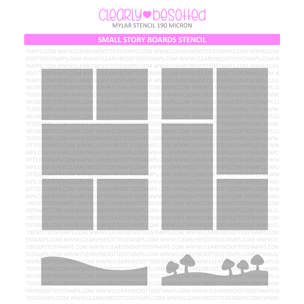 Clearly Besotted Small Story Boards Stencil