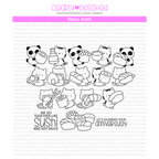 Clearly Besotted Small Sushi Clear Stamps 1
