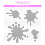 Clearly Besotted Splitter Splatter Stencil