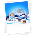 Clearly Besotted Super Sayings Clear Stamps merry christmas card