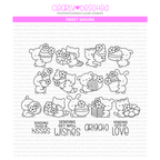 Clearly Besotted Sweet Sakura Clear Stamps
