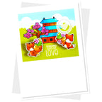 Clearly Besotted Sweet Sakura Clear Stamps sending love card