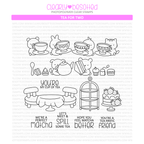 Clearly Besotted Tea For Two Clear Stamps 1