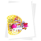 Clearly Besotted Tea For Two Clear Stamps pink cup