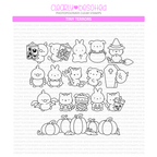 Clearly Besotted Tiny Terrors Clear Stamps 1