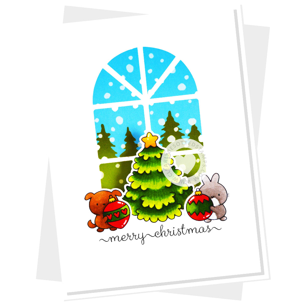 Clearly Besotted Tiny Trimmings Clear Stamps window