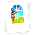 Clearly Besotted Weather Or Not Stencil falling for you card