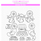 Clearly Besotted Wishing You Well Clear Stamps