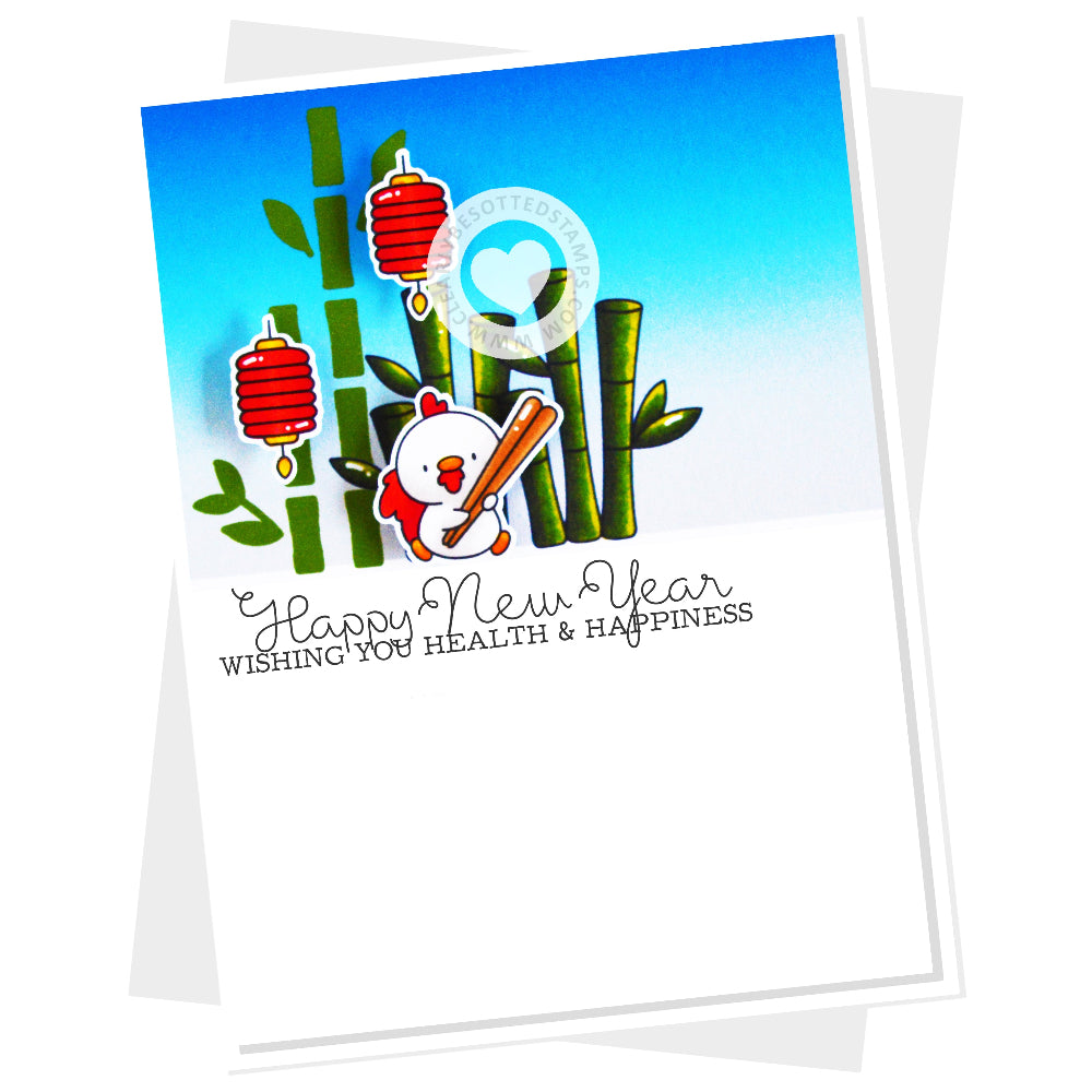Clearly Besotted Year of You Clear Stamps bamboo lanterns