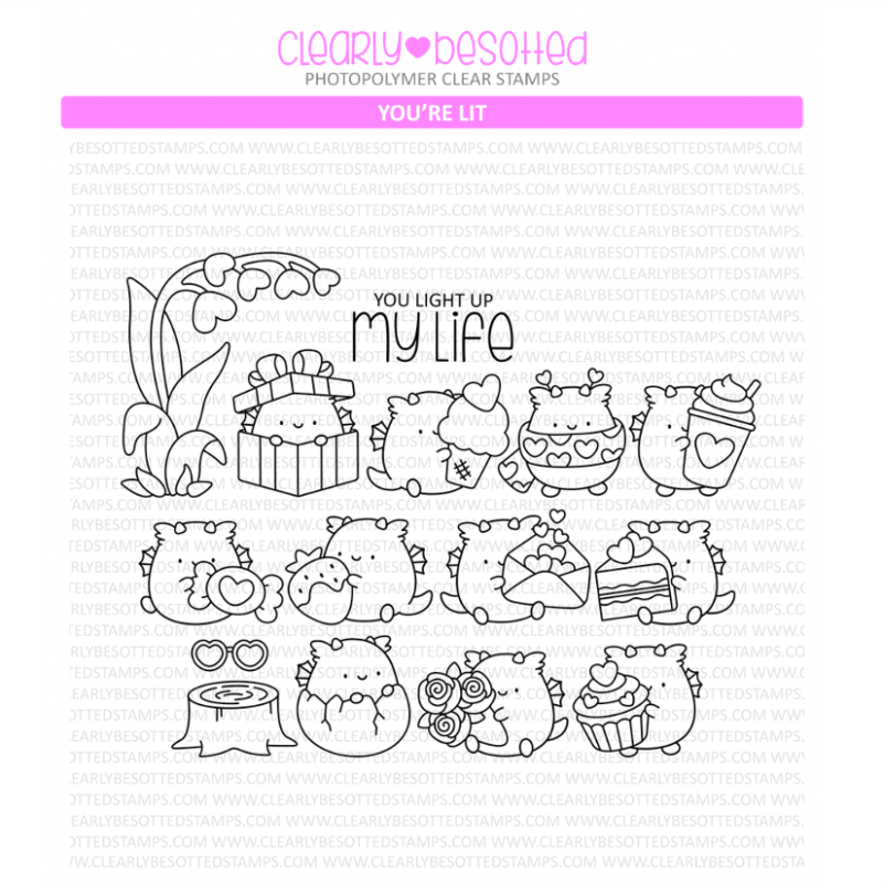 Clearly Besotted You're Lit Clear Stamps – Simon Says Stamp