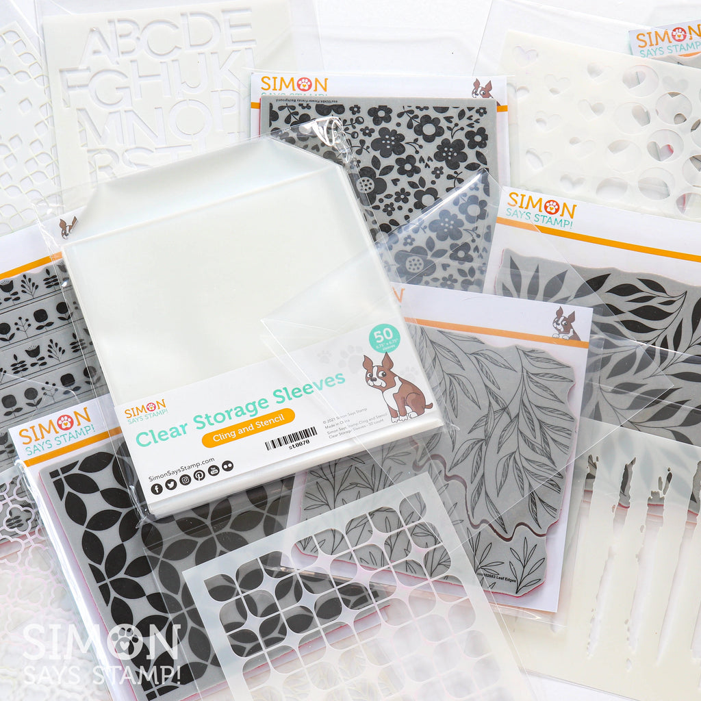 Simon Says Stamp! Simon Says Stamp 6.75 x 6.75 Clear Storage Sleeves 25 Pack st0069 | color-code:ALT02