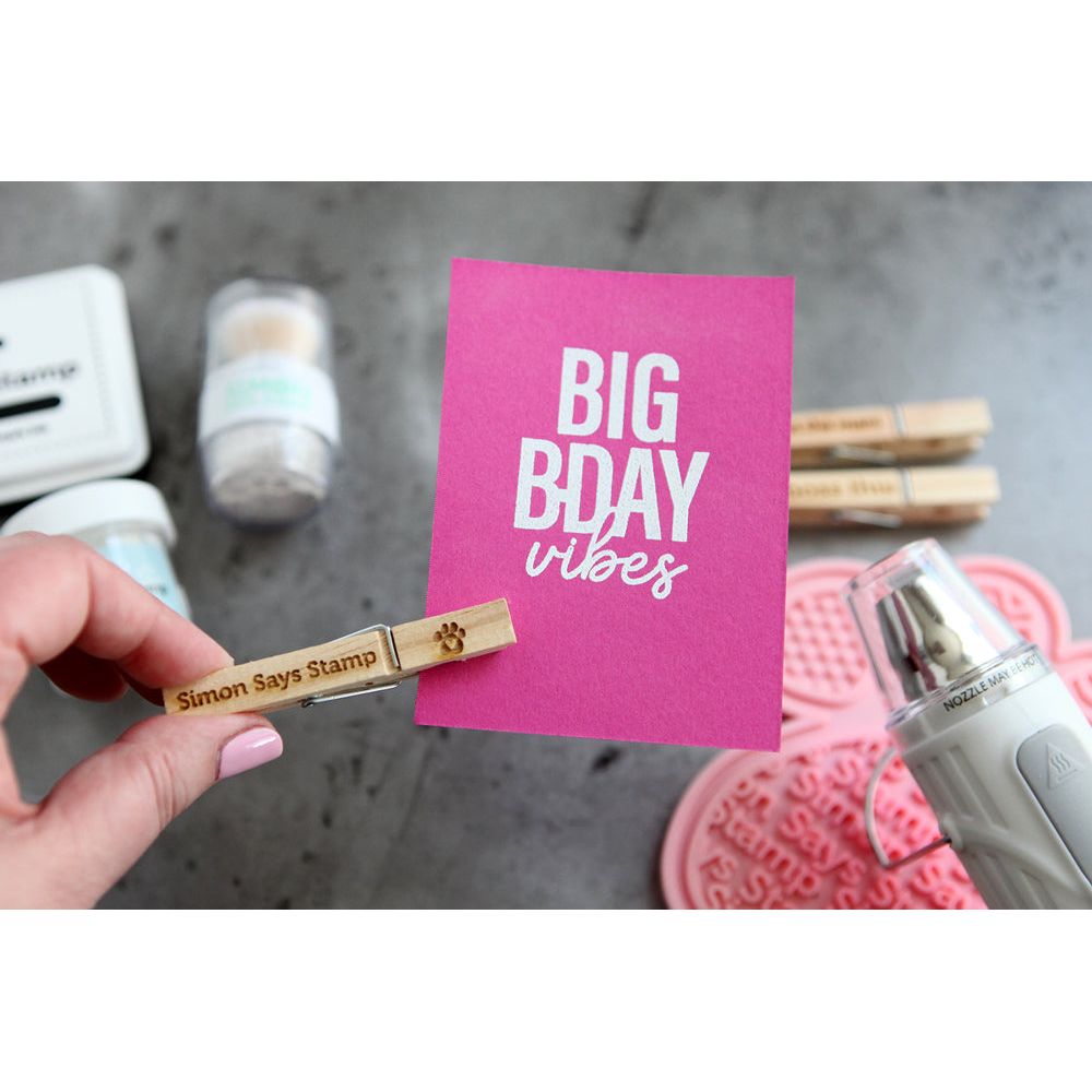 Simon Says Stamp Embossing Clothespins Heat st0139 Dear Friend