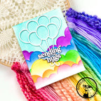 Simon Says Stamp Cloud Borders Wafer Dies sssd112939 Diecember Hugs Card
