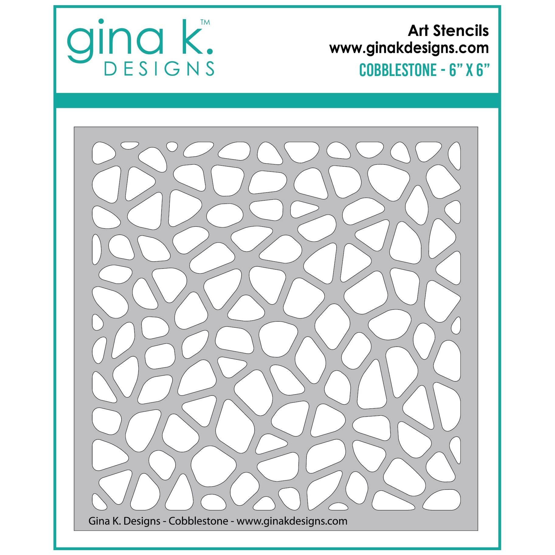 Gina K Designs Cobblestone Stencil gkdst56