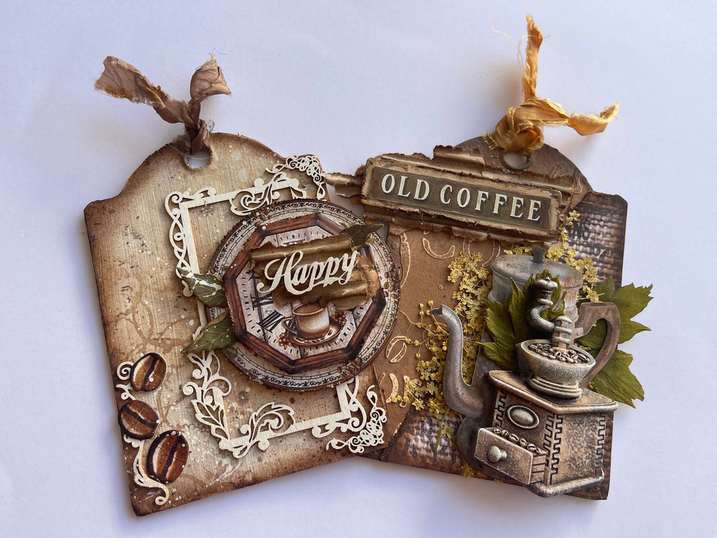 Stamperia Coffee And Chocolate Maxi Background 12x12 Paper sbbl145 tag cards
