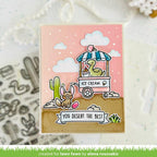 Lawn Fawn Critters in the Desert Coloring Stencils lf3543 ice cream