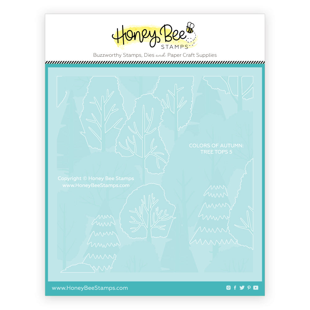 Honey Bee Colors Of Autumn Background Stencils hbsl-155 In Package