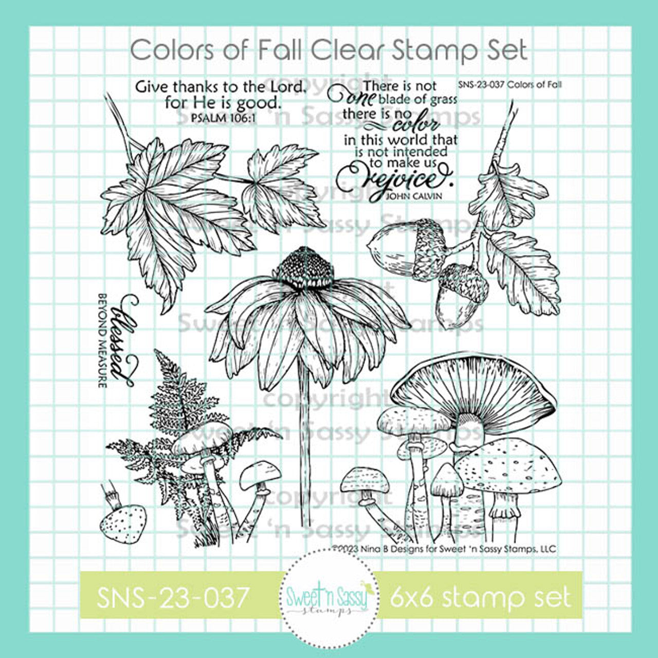 Sweet 'N Sassy Colors of Fall Clear Stamps sns-23-037