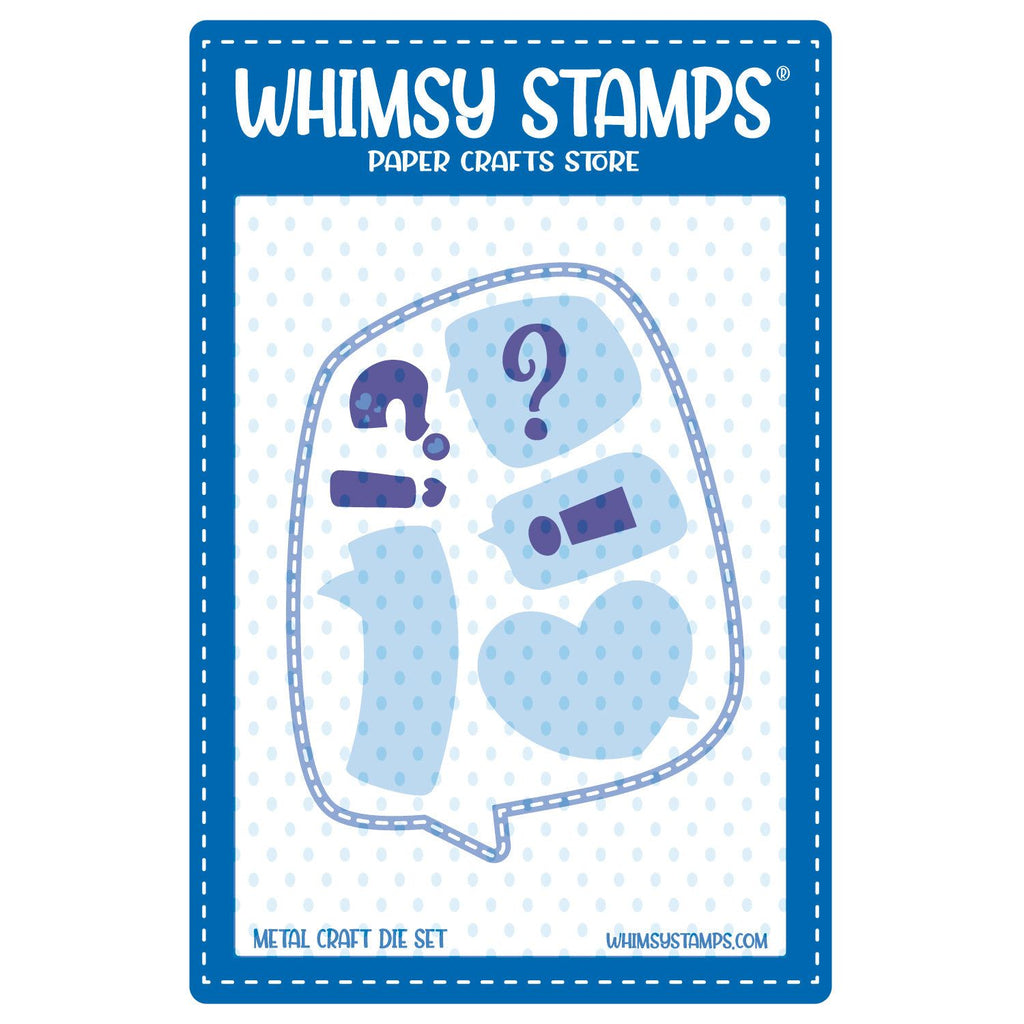 Whimsy Stamps Comic Speech Bubbles 2 Dies wsd314b