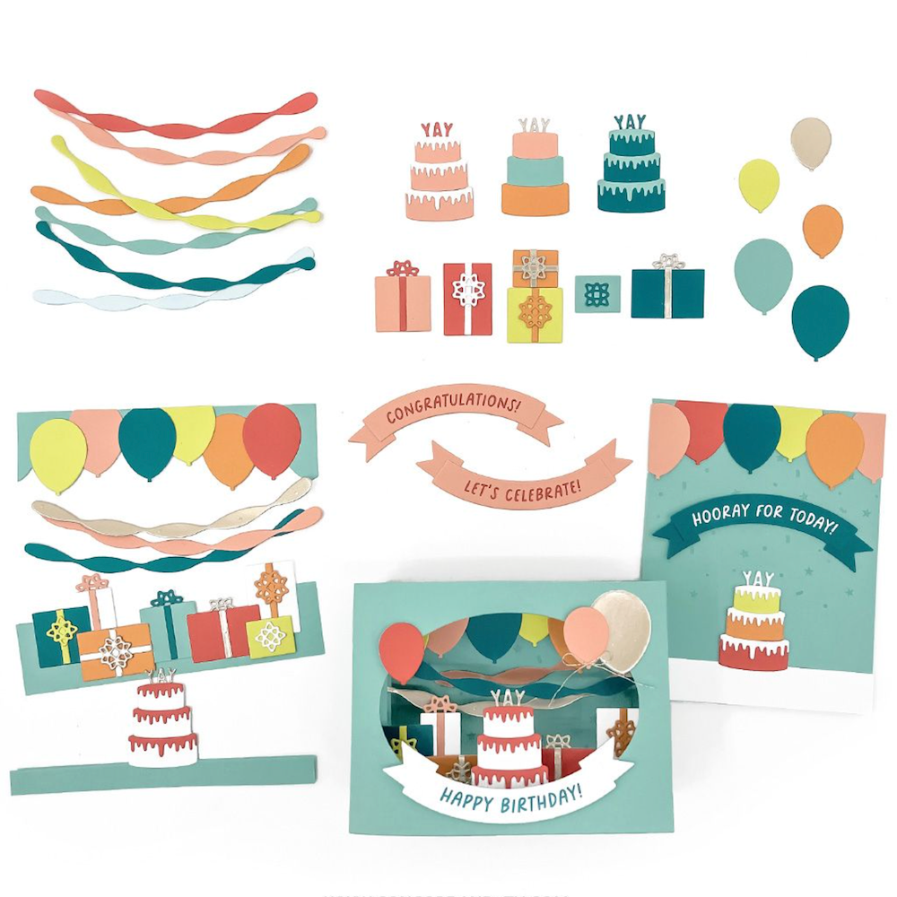 Concord & 9th Accordion Birthday Stamp and Die Bundle prodcut