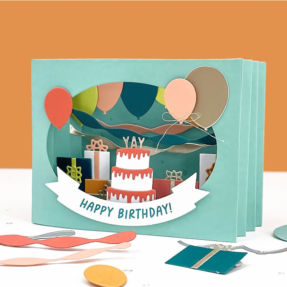 Concord & 9th Accordion Card Base Die Set 12532 birthday