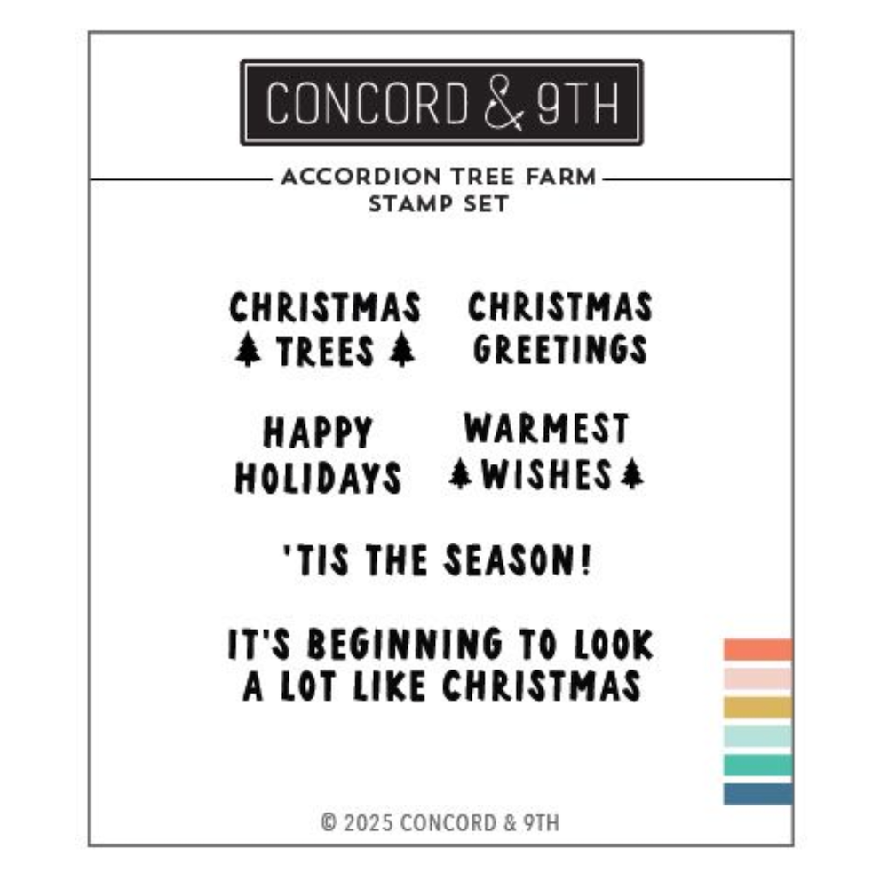 Concord & 9th Accordion Tree Farm Clear Stamp Set 12580