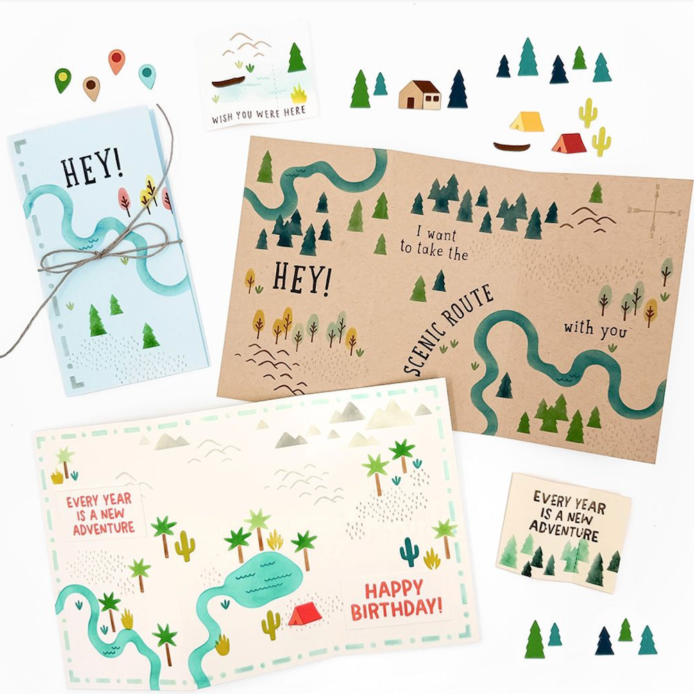 Concord & 9th Adventure Awaits Clear Stamp Set product