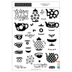 Concord & 9th Afternoon Tea Clear Stamp Set 12302