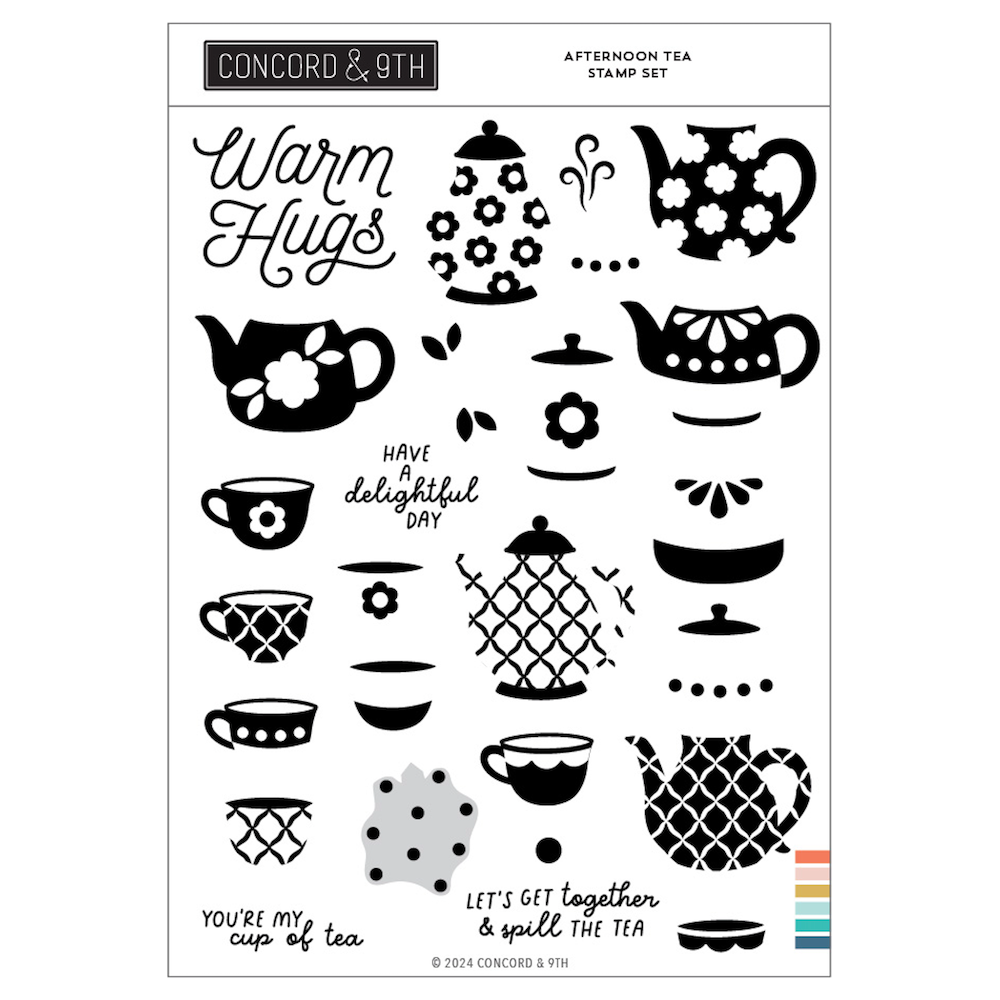 Concord & 9th Afternoon Tea Clear Stamp Set 12302