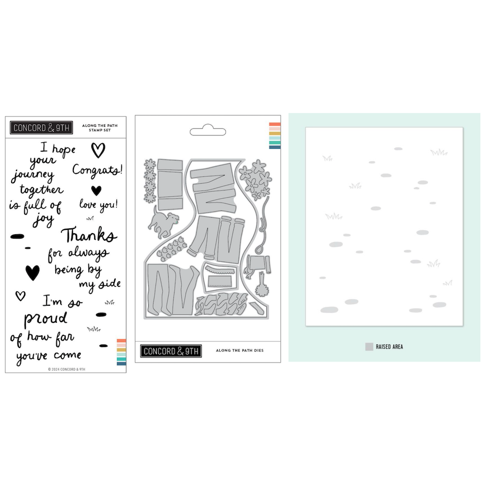 Concord & 9th Along The Path Stamp and Die Bundle