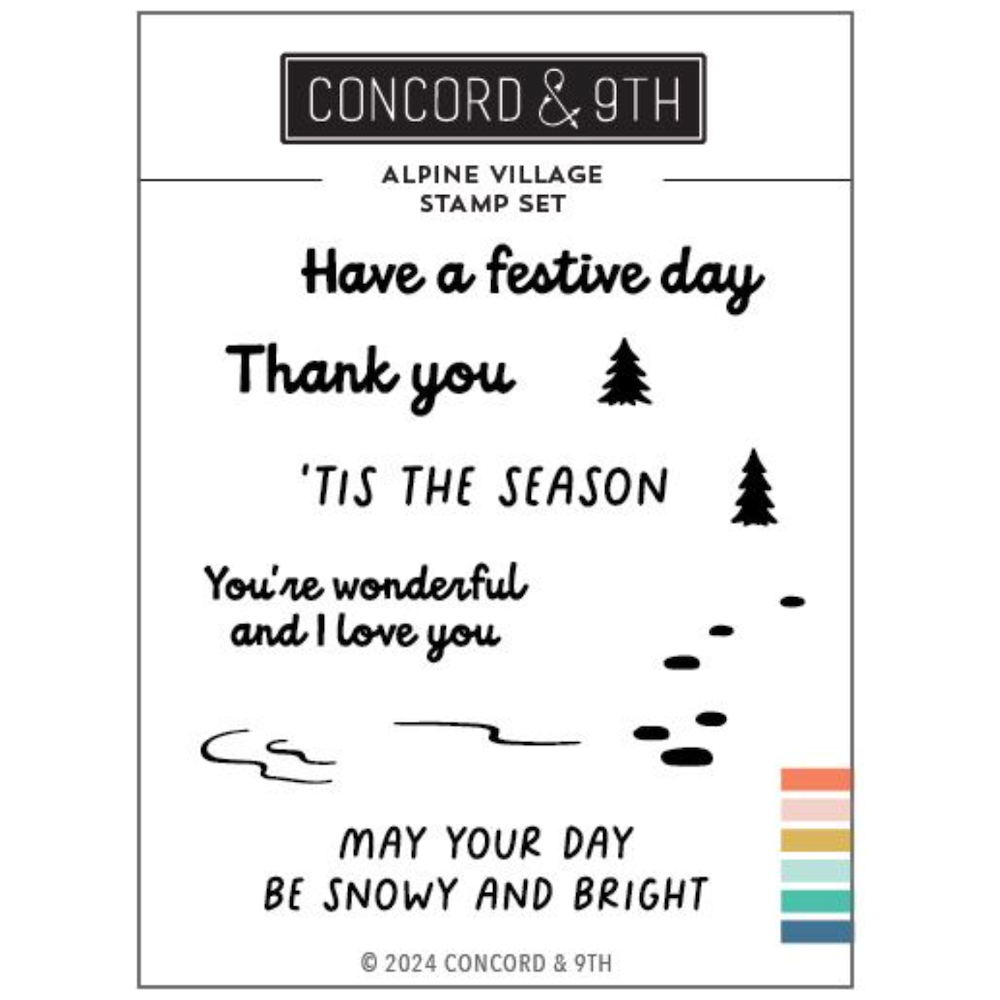 Concord & 9th Alpine Village Clear Stamp Set 12321