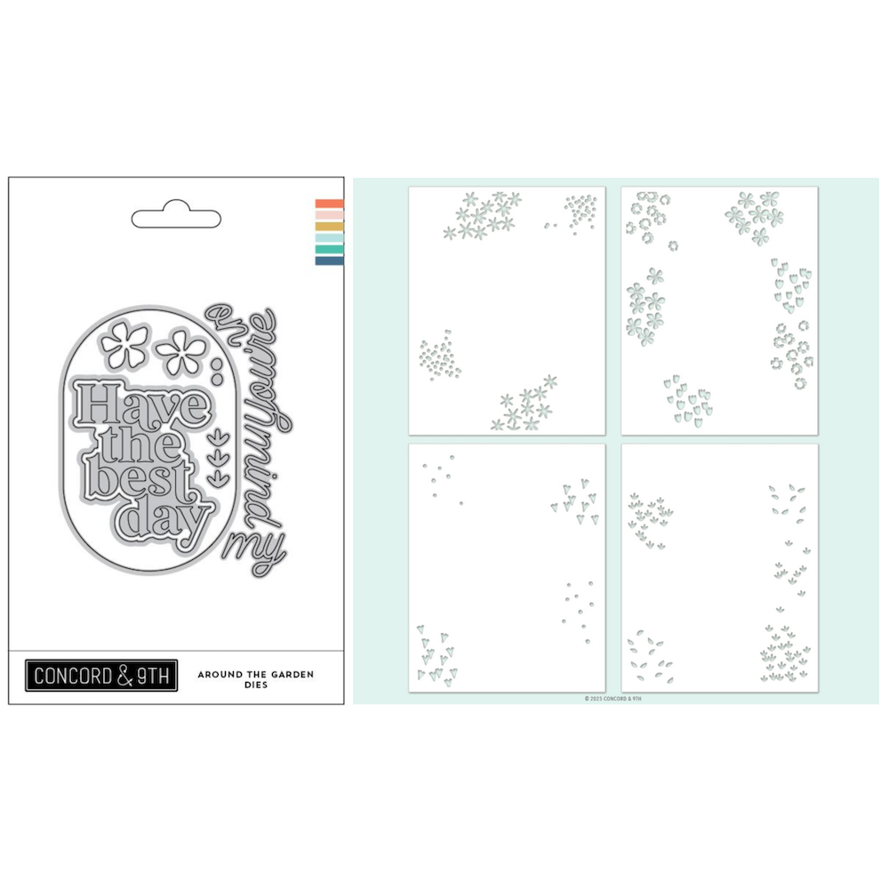 Concord & 9th Around the Garden Stencils and Dies Bundle