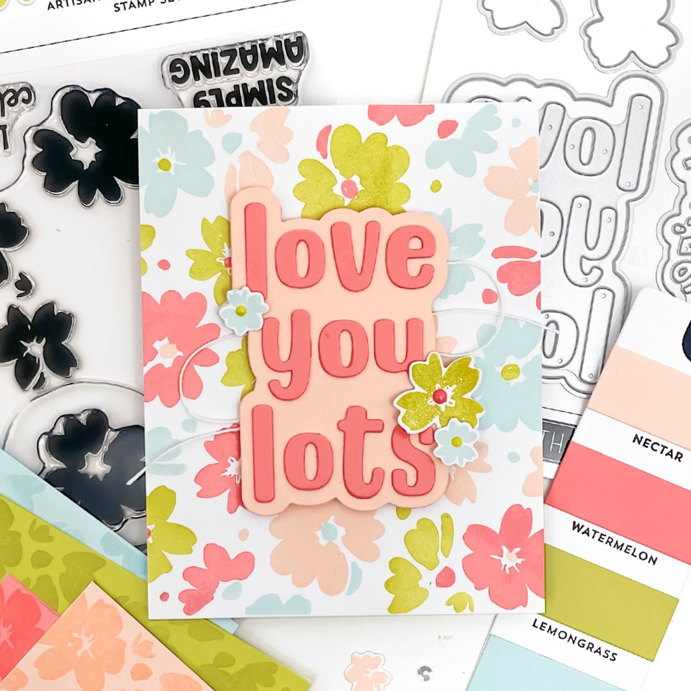 Concord & 9th Artisan Petals Turnabout Stamp and Die Bundle love