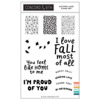 Concord & 9th Autumn Lane Clear Stamp Set 13015