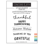Concord & 9th Autumn Splendor Clear Stamp Set 12578