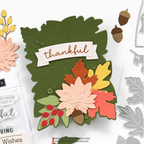 Concord & 9th Autumn Splendor Clear Stamp Set 12578 thankful green