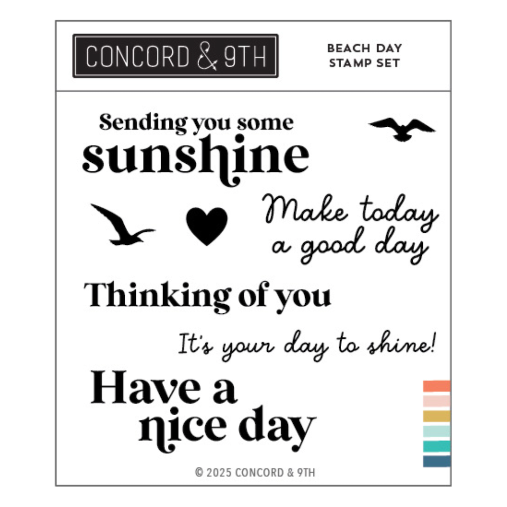 Concord & 9th Beach Day Clear Stamp Set 12500