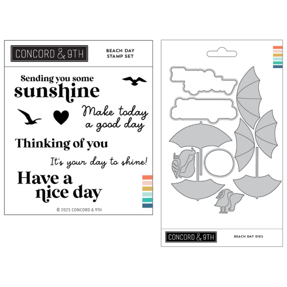 Concord & 9th Beach Day Stamp and Die Bundle