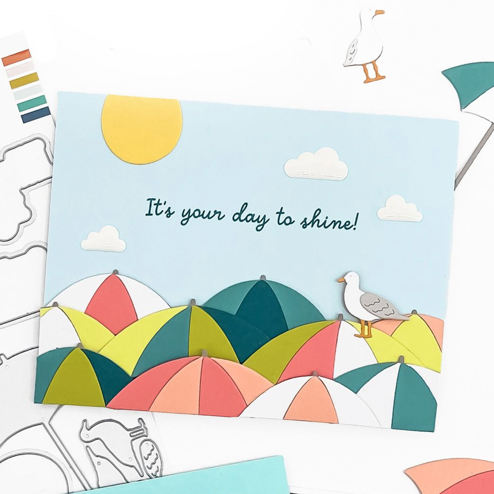 Concord & 9th Beach Day Stamp and Die Bundle shine